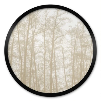 Poster Stiller Winterwald | Waldposter fürs Wohnzimmer - Böhmer - Rund 