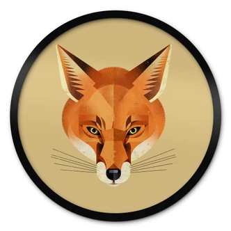 Póster Fox - Redondo - Marrón 