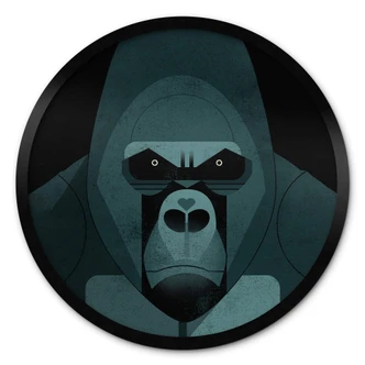 Poster Gorilla - Braun 