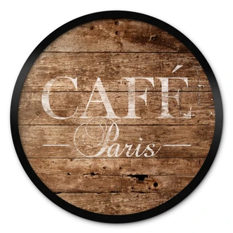Poster Café Paris - Rund 