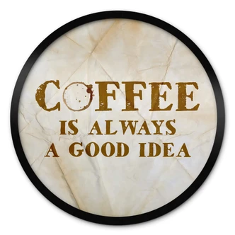 Poster Kaffe är alltid en bra idé - Round 