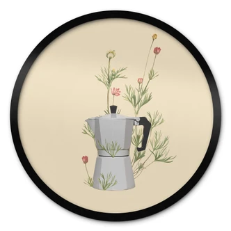 Poster Frida Floral Studio - Mokka Floral - Rund 