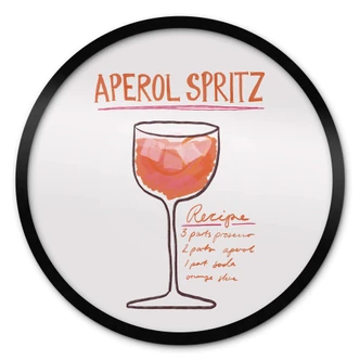 Cóctel Póster - Fritsch - Aperol Spritz- Redondo 