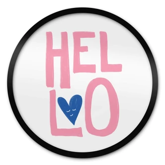 Póster Fritsch - Un saludo amistoso - Redondo 