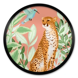 Poster Goed Blauw - Tropical Pink 