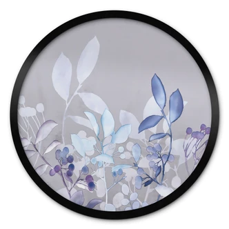 Poster Piante acquerello blu - Haase 