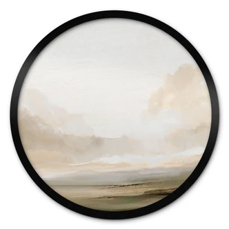 Poster Rund Wolken am Himmel - Hobday - Rund 