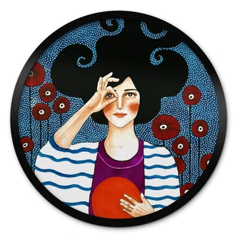 Poster Moment des Trostes Rund - Hülya 