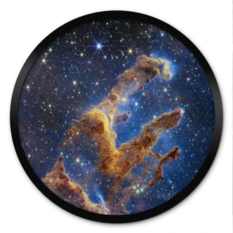 Poster James Webb Telescope - Pillars of Creation - Rund 