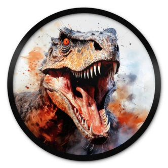 Póster T-Rex: El rostro salvaje de la prehistoria - Jaszke - Round 