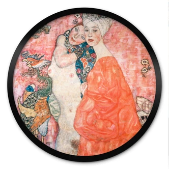 Poster Klimt - Die Freundinnen - Rund 