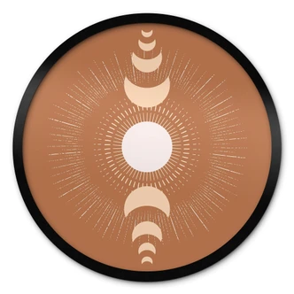 Poster Maancycli - Zon en maan in harmonie - KsanaKalpa - Rond 