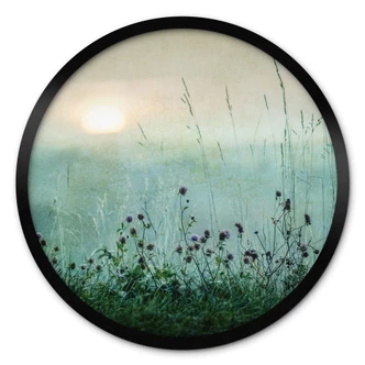 Poster Taubedeckter Sonnenaufgang Rund - Kværnstrøm 