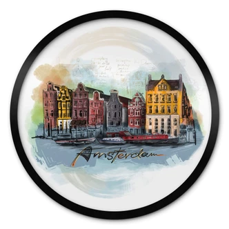 Poster rond Love your City - Amsterdam 