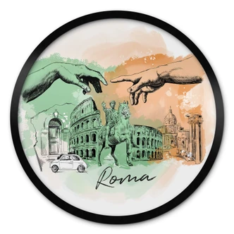 Poster Roma - Rund - Love your City 