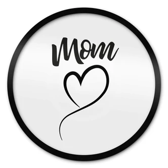 Póster Mamá Corazón - Redondo 