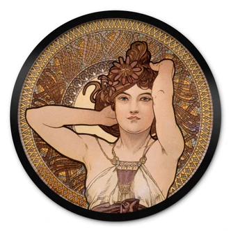 Poster Rond - Mucha - Amethyst 