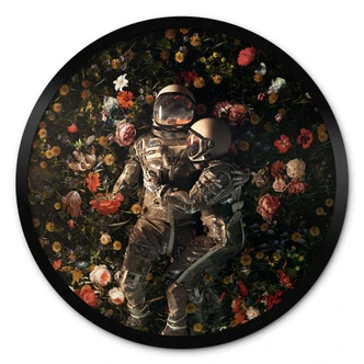 Poster Astronauten op een bloemenweide - Nicebleed 
