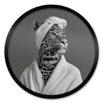 Poster Royale Spa-Auszeit mit Leopard - Rahner - Rund 