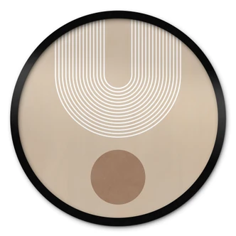 Poster Abstracte geometrie in balans - Ristova - Rond 