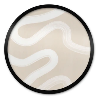 Poster One Line Art - Gentle current - Ristova - Round 