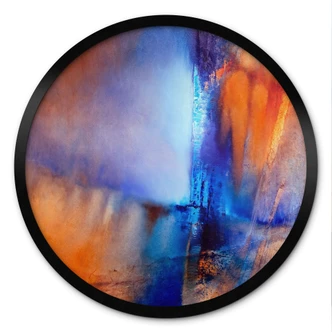 Poster Kontrast aus Eis und Glut - Schmucker - Rund 
