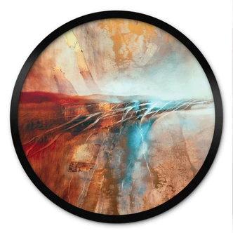 Poster Orizzonte luminoso sull'acqua - Schmucker - Rotondo Poster Orizzonte luminoso sull'acqua - Schmucker - Rotondo