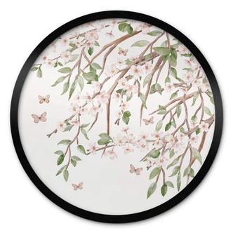 Póster Sir Edward - Flores mágicas en primavera - Redondo 