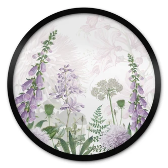 Poster rond Sir Edward - Lila Vingerhoedskruid 