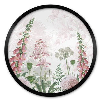 Poster Sir Edward - Rosa Fingerhut - Rund Poster Sir Edward - Rosa Fingerhut - Rund