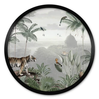Poster Sir Edward - Tiger i tropikerna - Rund Poster Sir Edward - Tiger i tropikerna - Rund