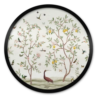 Poster rond Sir Edward - Lemon Tree Chinoiserie 