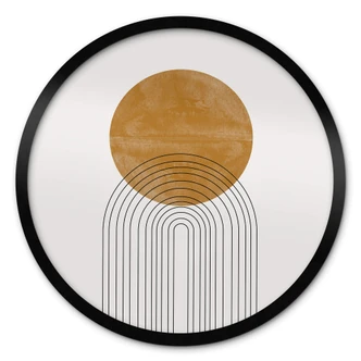 Poster The Miuus Studio - Abstract Flow - Rund 