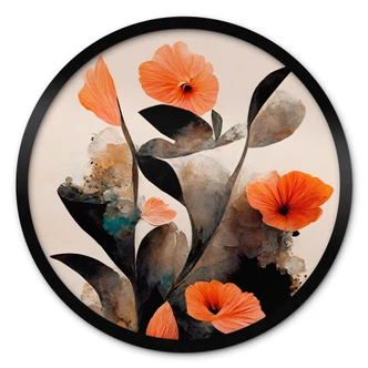 Poster Coral red poppies - Treechild Poster Coral red poppies - Treechild