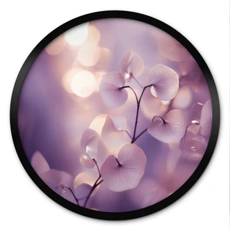Poster Delicate orchidee in paars - Treechild - Rond 