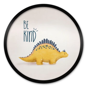 Poster Dino Be Kind - Stegosauro - Tunaboylu 