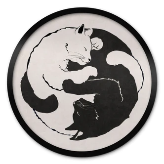 Poster Katten Ying & Yang - Tunaboylu Poster Katten Ying & Yang - Tunaboylu