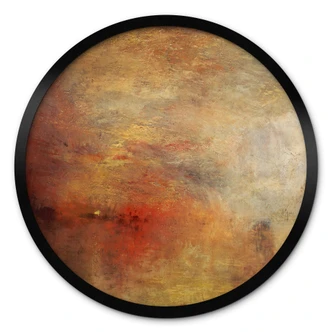 Poster Turner - Sonnenuntergang über einem See - Rund 