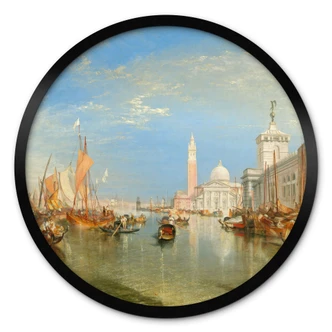 Poster Turner - Venedig, Dogana und S. Giorgio Maggiore - Rund 