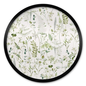 Poster med örter och vildblommor - UN Designs - Round 