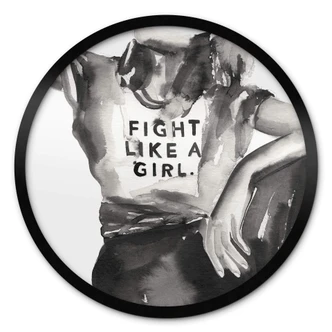 Ronde Poster Verbaan - Fight like a Girl Ronde Poster Verbaan - Fight like a Girl