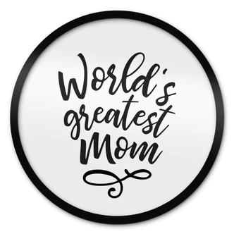 Poster Världens bästa mamma - Rund 