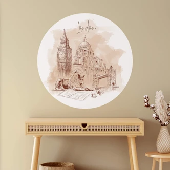 Muursticker Love your City - Londen 