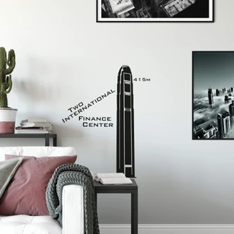 Wandtattoo Two International Tower 