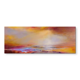 Wandbild Sonnenlicht - Schmucker - Panorama - Alu-Dibond 