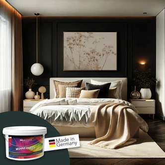 Vægmaling til indvendig mat WALLCOVER Farver Sort 