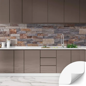 Self-adhesive kitchen splashback 1X Studio - Stone wall 