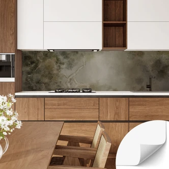 Zelfklevende Keukenachterwand bos met uitzicht op de boomtoppen - Ms Tiff 