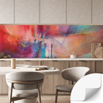 Zelfklevende Keukenachterwand Zachte nevel van kleur in beweging - Schmucker 