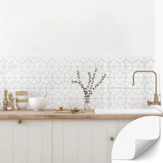 Selbstklebende Küchenrückwand Hexagone Selbstklebende Küchenrückwand Hexagone